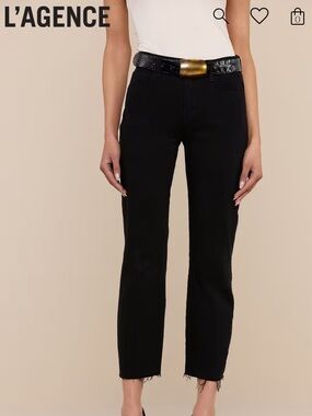 NWT - L’Agence SADA - Slim Leg Cropped Jean - Saturated Black